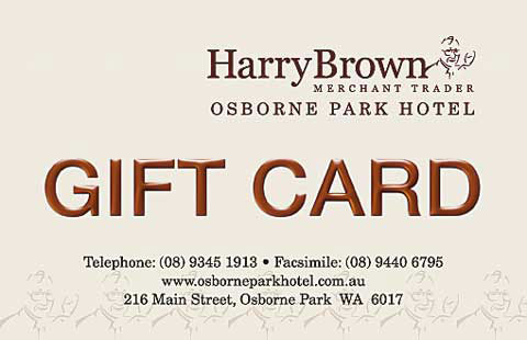 Harry Brown Gift Card